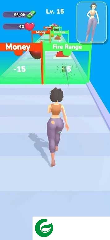 女主角模型冲刺