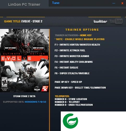 进化2修改器下载-evolve stage2进化2无限钻石修改器下载v1.0.4.0 绿色PC版