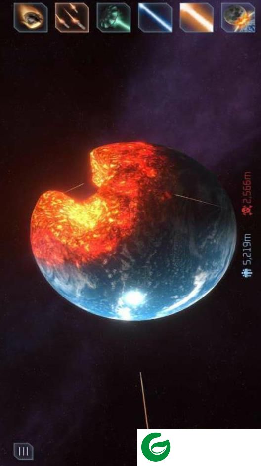 星球毁灭模拟器无限金币钻石游戏截图